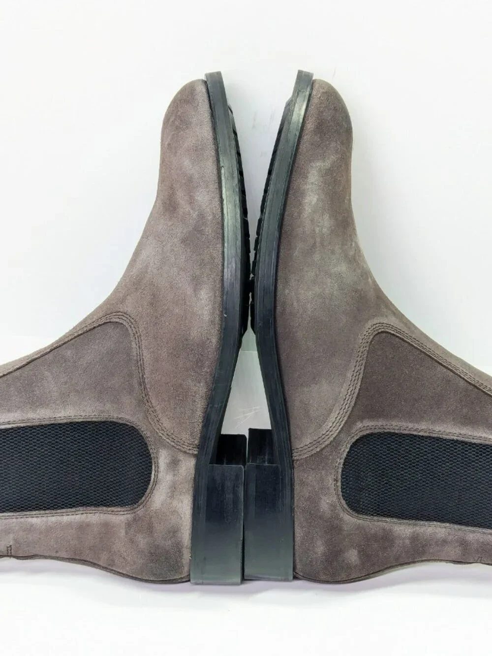 Allsaints Men's Gus Pull On Chelsea Boots Grey Suede Size 13 (MSRP $349)